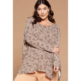 Super soft leopard dolman flowy sweater