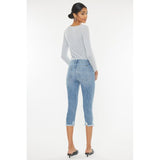 Kancan Mid Rise Capri Jean Pants