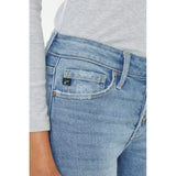 Kancan Mid Rise Capri Jean Pants