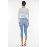 Kancan Mid Rise Capri Jean Pants