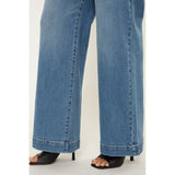 Kancan Plus High Rise Trouser Wide Leg Jeans