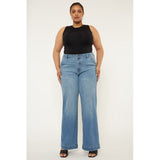 Kancan Plus High Rise Trouser Wide Leg Jeans