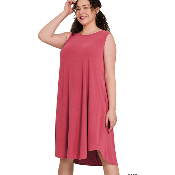 Rose sleeveless dress