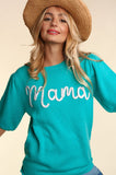 PLUS MAMA POP UP LETTER SWEATER KNIT TOP