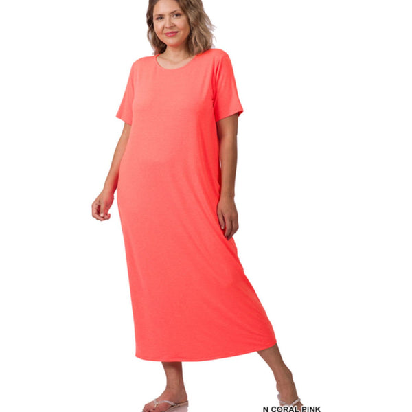 Neon maxi dress dress