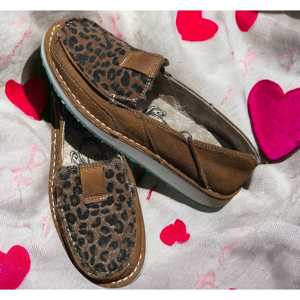 Leopard slip on shoe