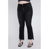 Plus Size High Rise Crop Flare Jeans