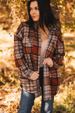 Plaid aztec jacket