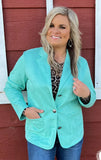 Turquoise blazer