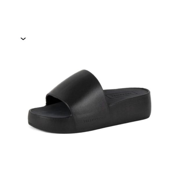 Black platform sandal