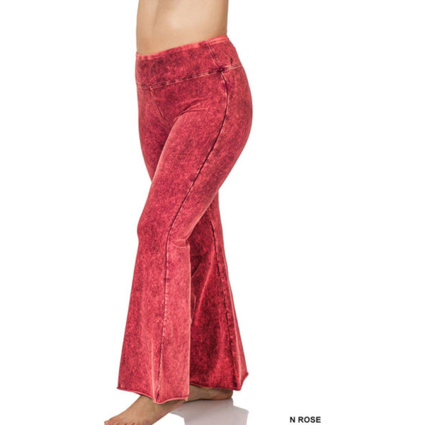 Rose mineral flare pant