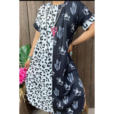 Leopard rodeo  maxi dress