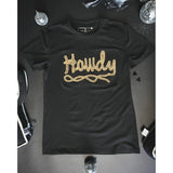 Howdy Black tee