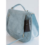 Blue crossbody purse