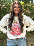Callie Ann Stelter Pink Christmas Tree Tee & Sweatshirt