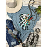 Callie Ann Stelter Watercolor Headdress Tee