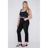 Plus Size High Rise Crop Flare Jeans