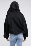 Stitch Detailed Elastic Hem Hoodie