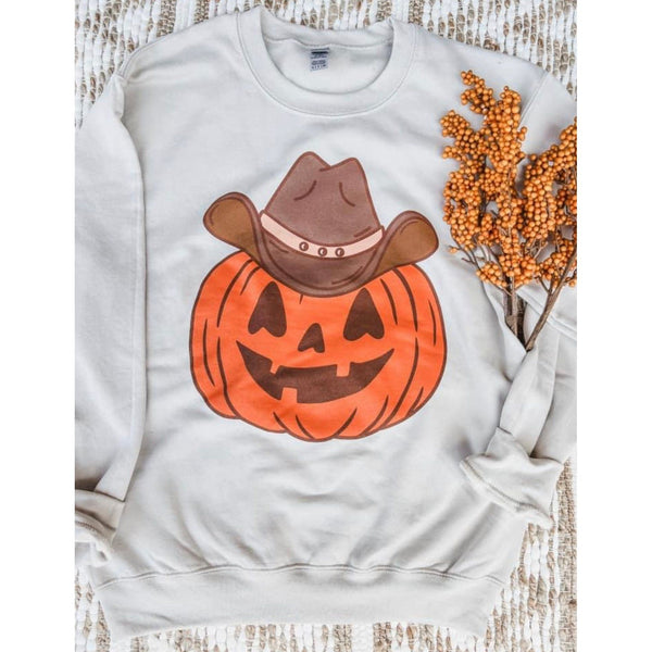 Pumpkin hat sweatshirt