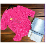 Chillville aztec pink top