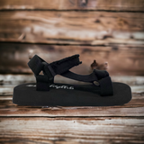 Black platform sandal