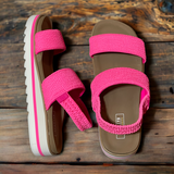 Pink sporty slide sandals