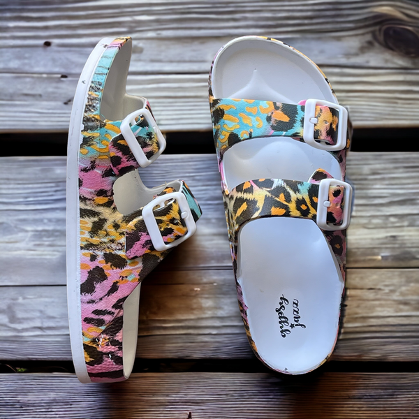 Mama mia leopard multi  sandals