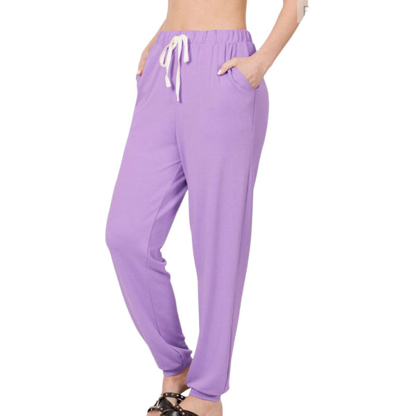 Lavender terry jogger